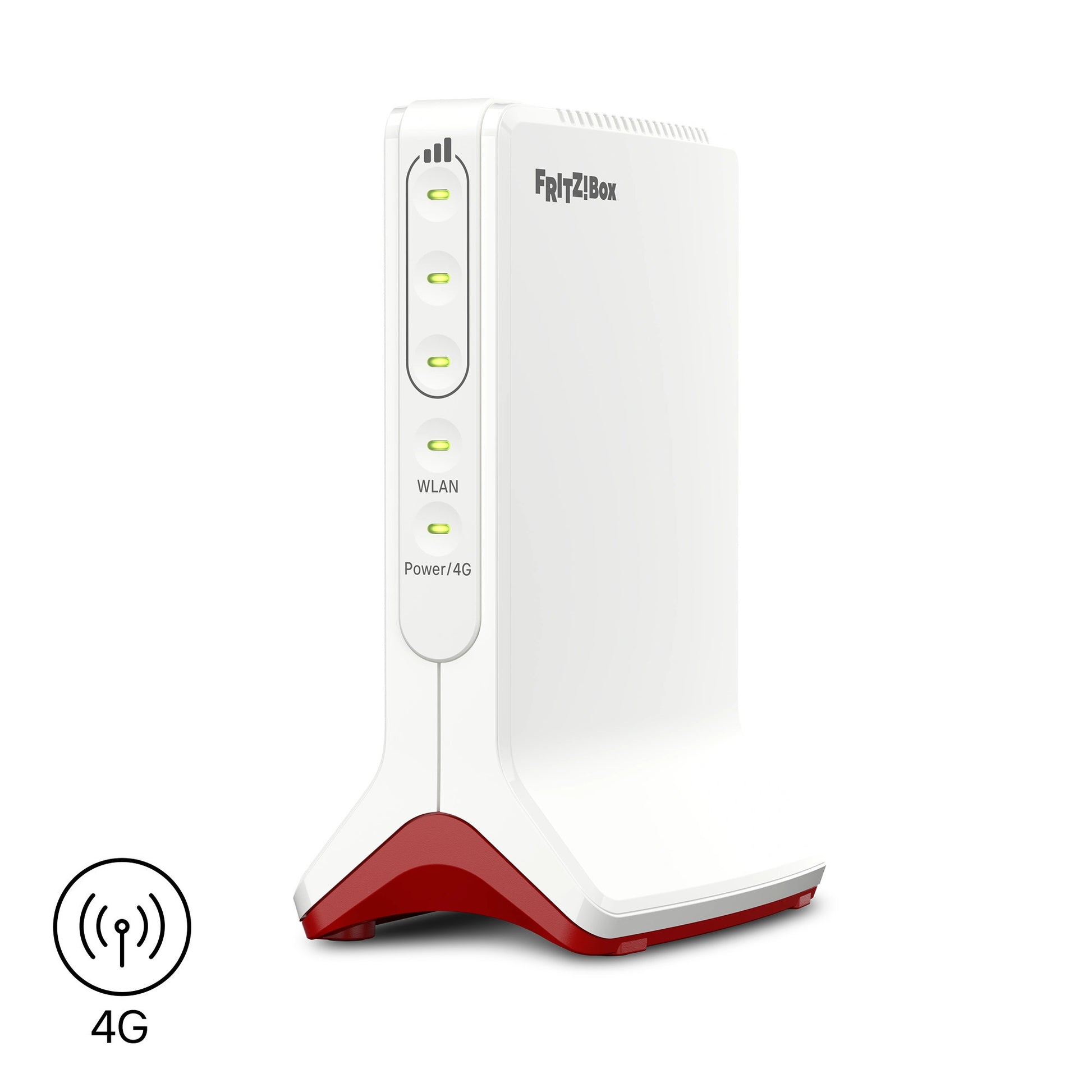 Fritz! Box 6825 4G Edition internationaler WLAN-LTE-Router (weiß rot, Mesh-WLAN, 4G 3G)