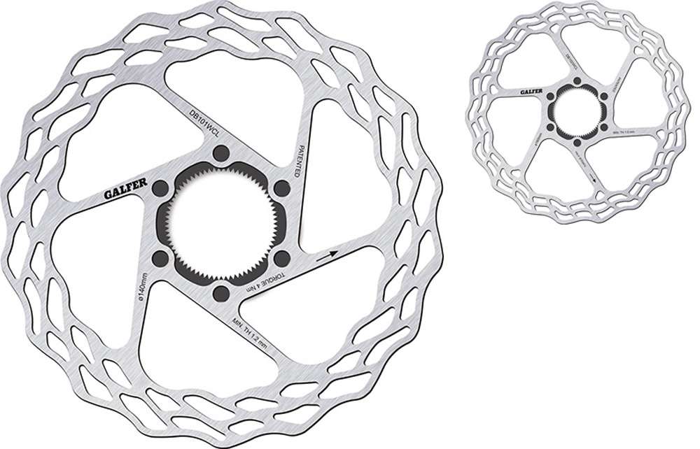 Galfer Bike Wave® fester Rennrad-Centerlock-Scheibenrotor