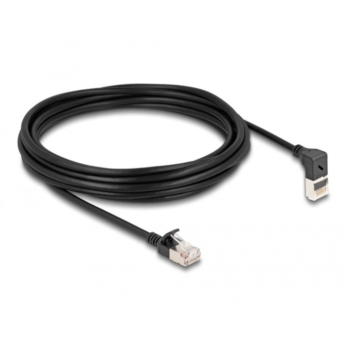 Delock RJ45 Network Cable Cat.6a S ftp Slim 90 ° nach oben a