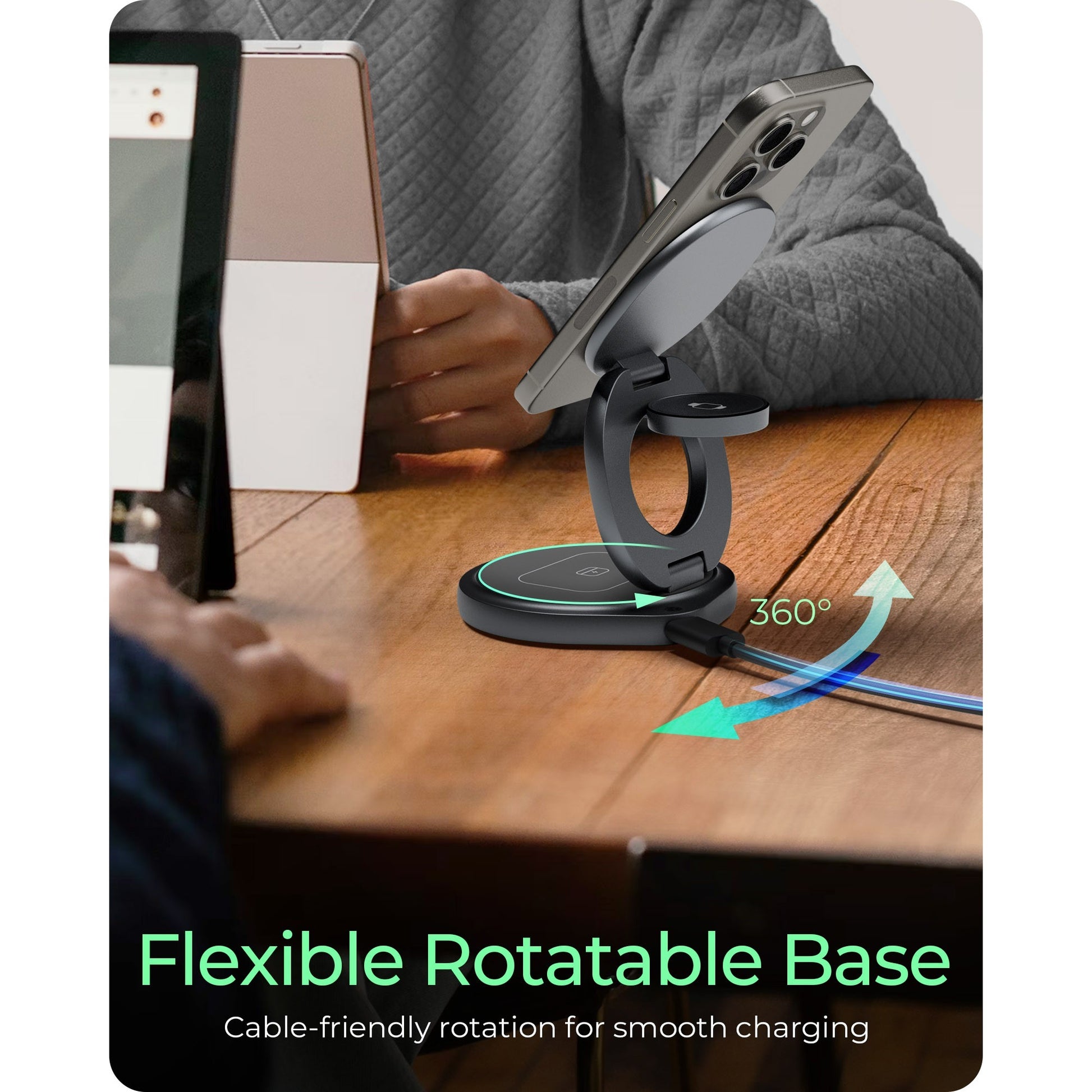 Eise Box 3-in-1 faltbare drahtlose Ladestation