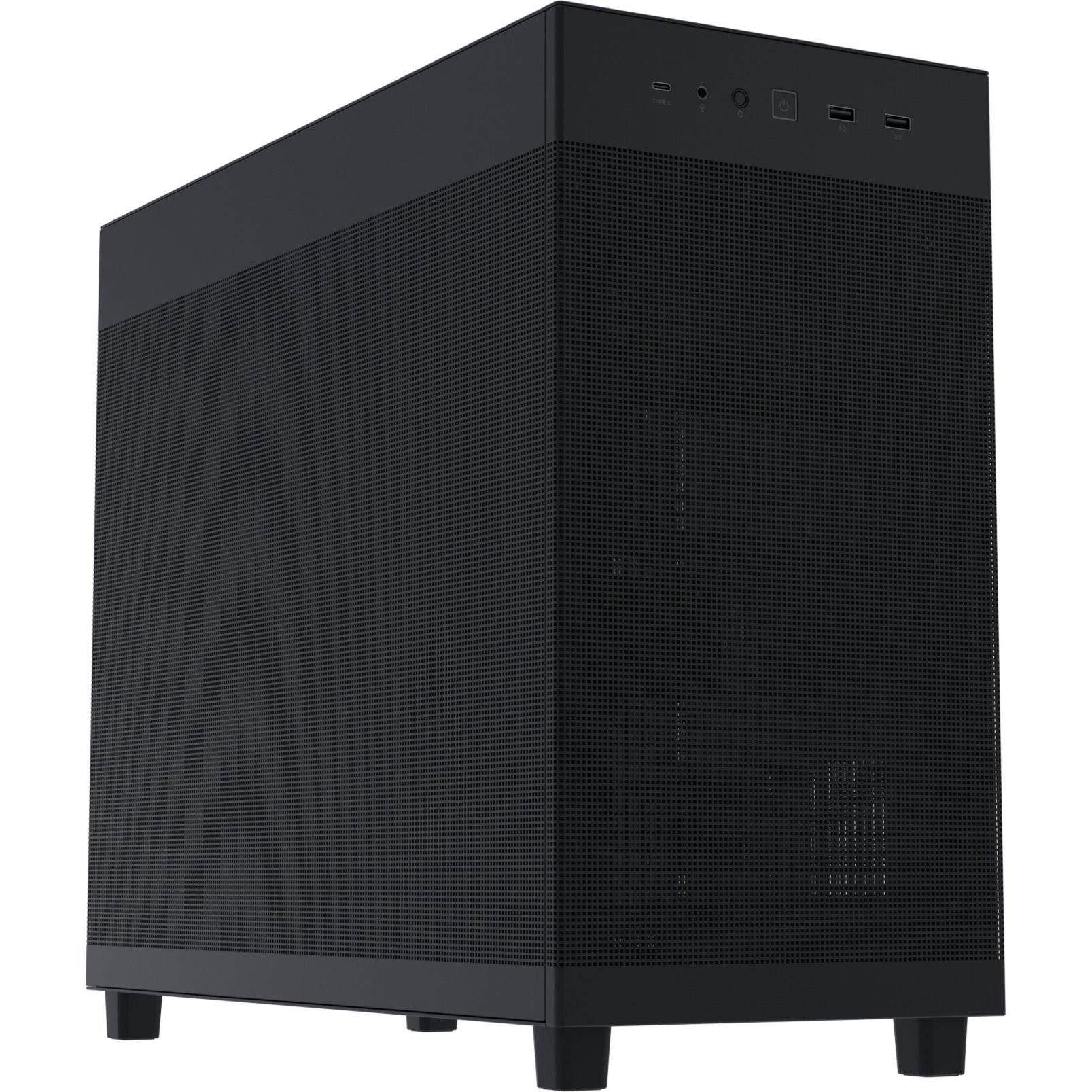 Asus Prime Ap303 - Mesh Panel Midi Tower Gehäuse (schwarz | 2x USB-A | 1x USB-C)