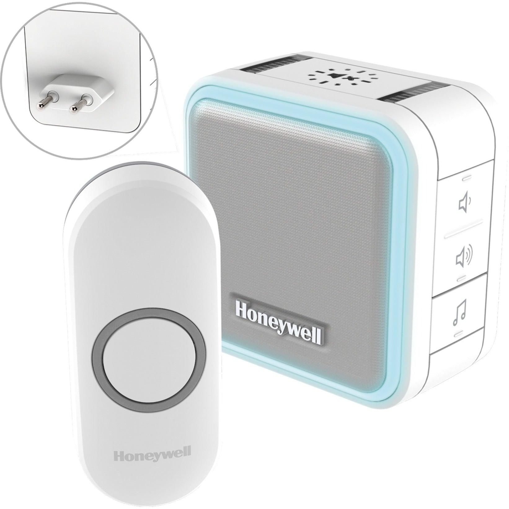 Honeywell DC515NP2 Drahtlose, steckerfertige Türklingel