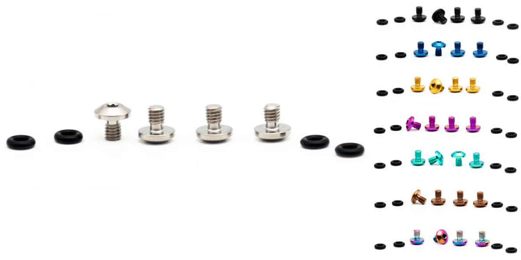 Oak Components Titanschrauben-Set für Sram Bleedport Mineralöl (4 Stück)