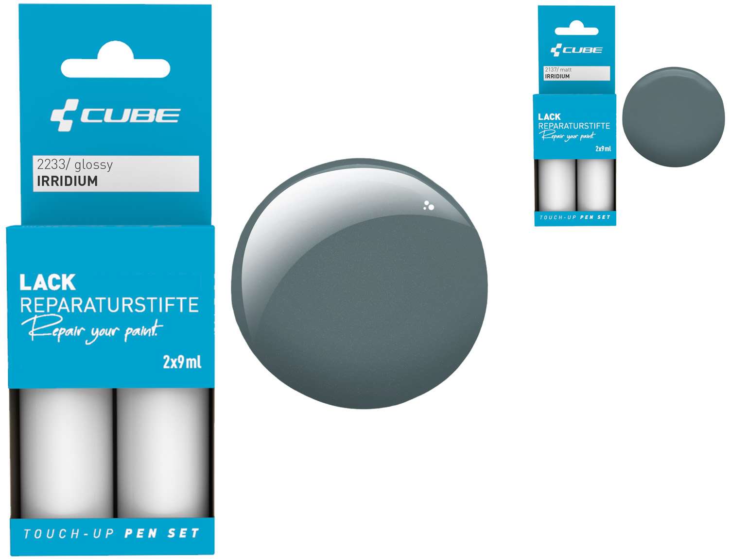 Würfel-Lackierstift-Set Iridium