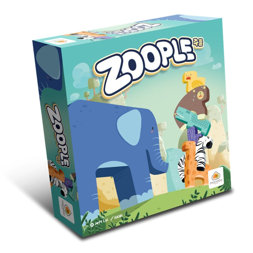 Europäisches Spielernetzwerk Zoople Brettspiel (englisch, 2 – 4 Spieler, 10 – 30 Minuten, ab 8 Jahren)