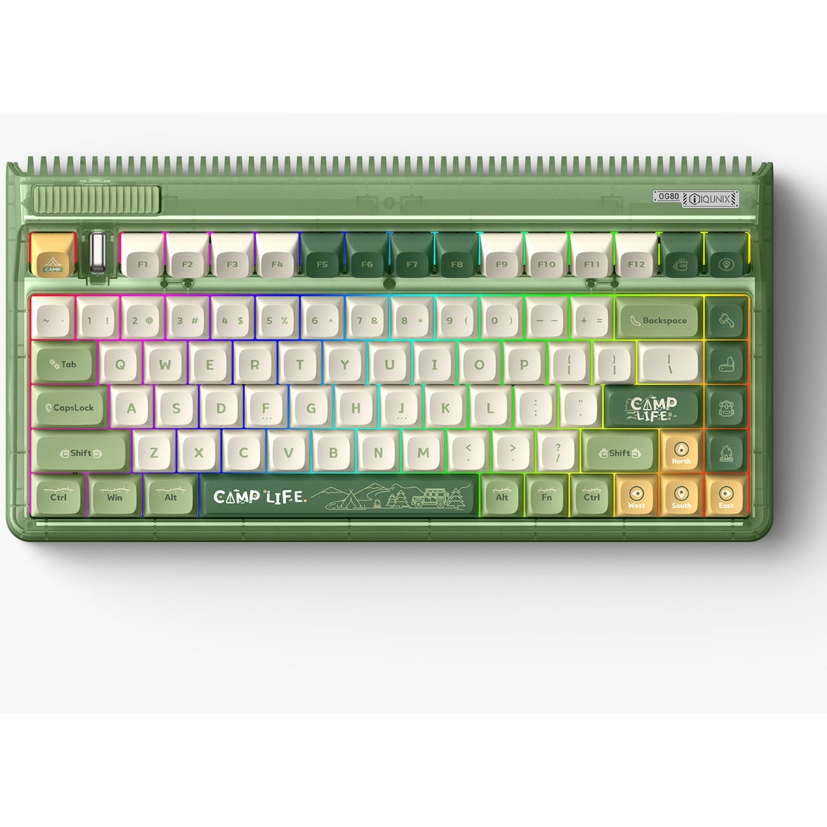 Iqunix OG80 Camping Wireless mechanischer Tastatur