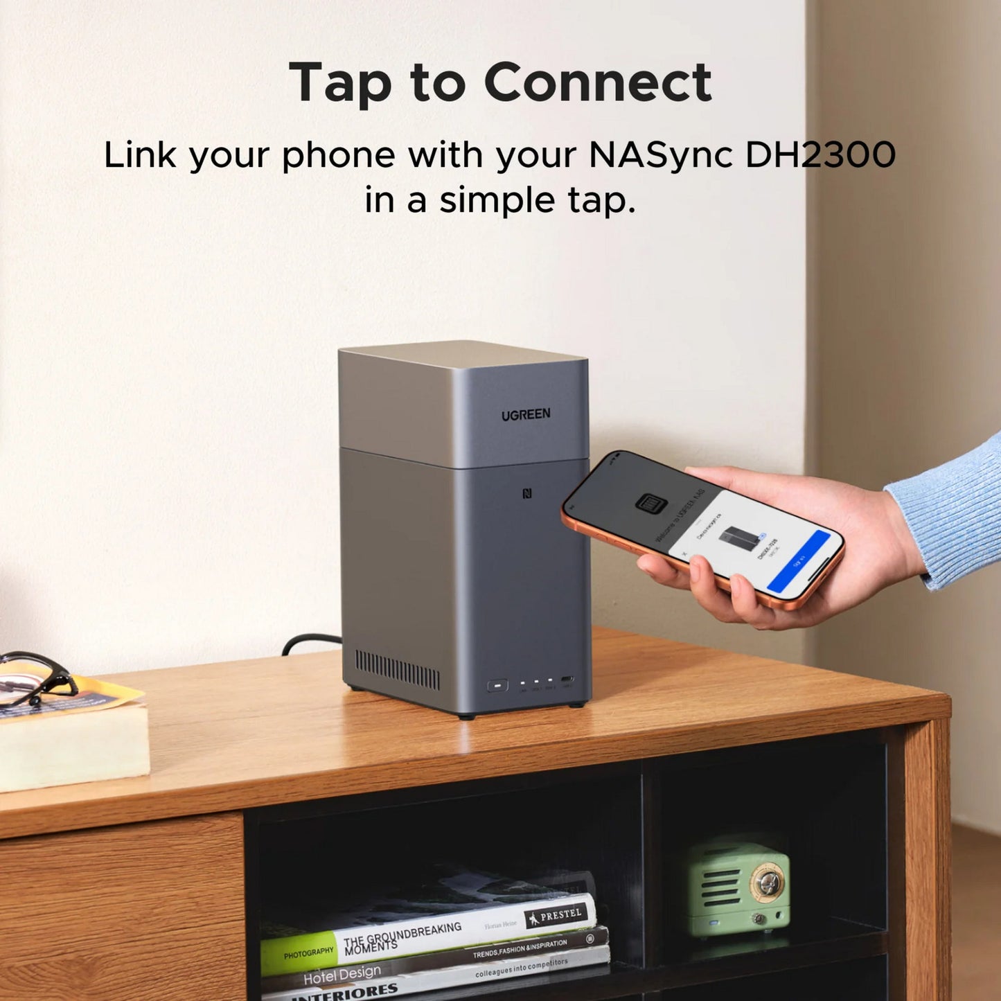 Ugreen nasync dh2300 (grau, 1GBE, HDMI, USB)