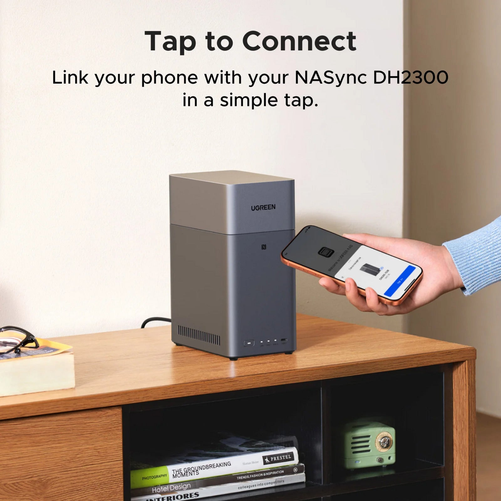 Ugreen nasync dh2300 (grau, 1GBE, HDMI, USB)