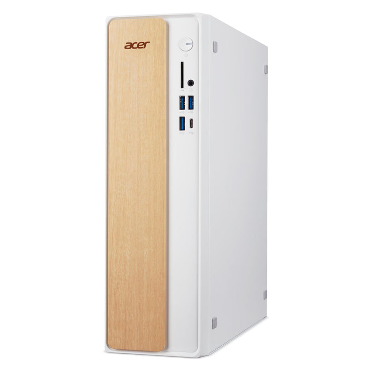 Acer Aspire TC XC102-H610D5 PC-System (weiße Holzfarbe | i5-14400 | UHD-Grafik | 16 GB | 512 GB SSD)