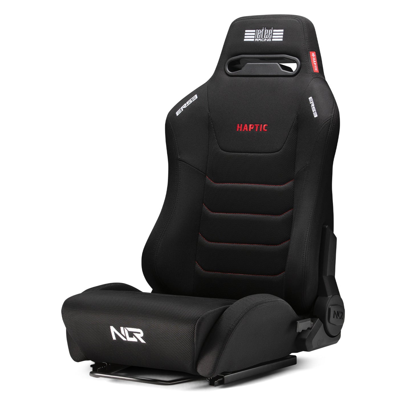 Next Level Racing ERS3 Rennstuhl mit haptischem Feedback, Sim-Rennsitz (schwarz)