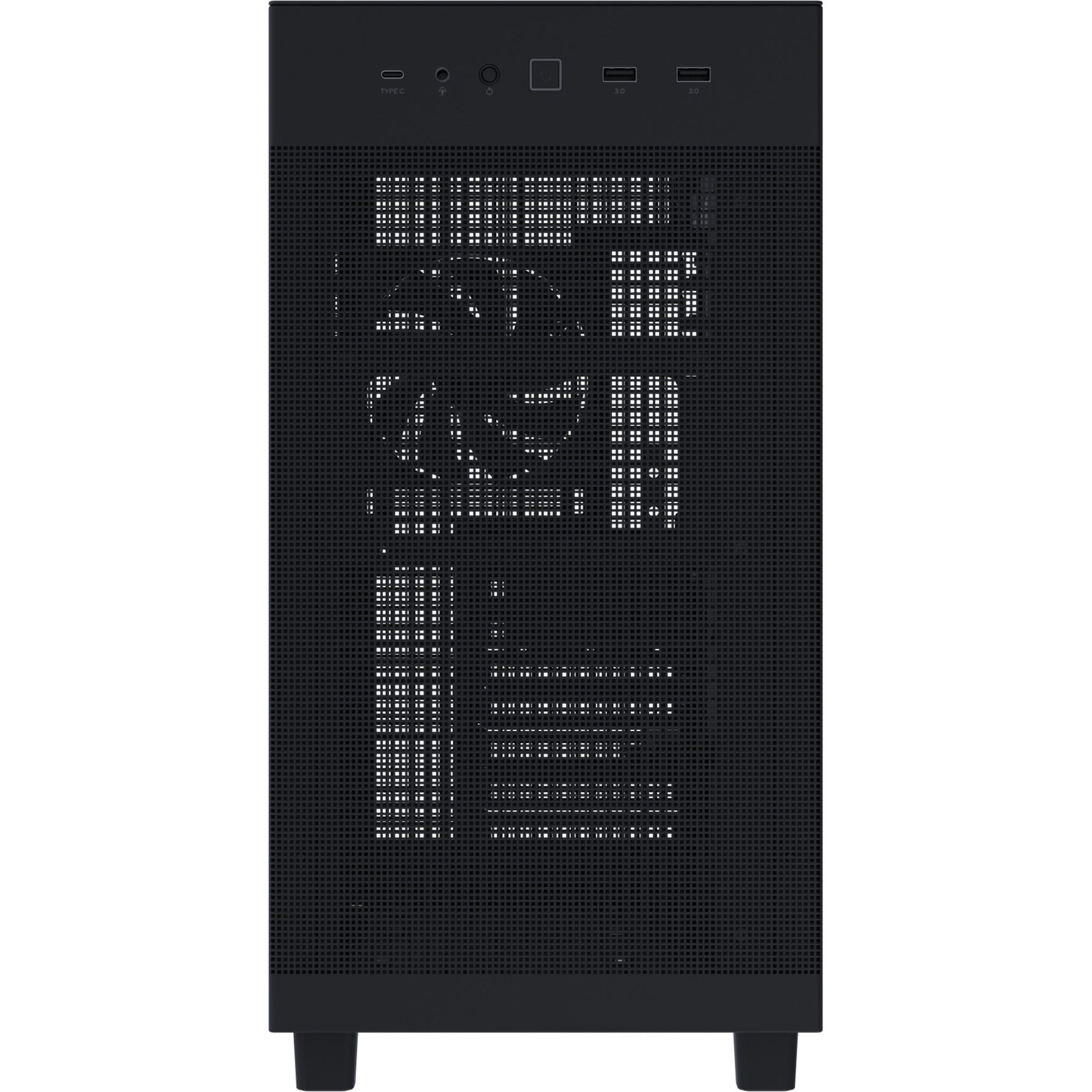 Asus Prime Ap303 - Mesh Panel Midi Tower Gehäuse (schwarz | 2x USB-A | 1x USB-C)