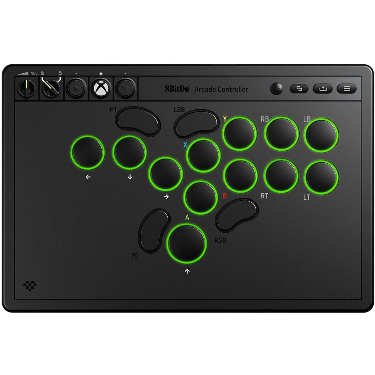 8bitdo Arcade-Controller für Xbox (schwarz, 2,4 GHz USB, Xbox Series X|s, Xbox One, PC)
