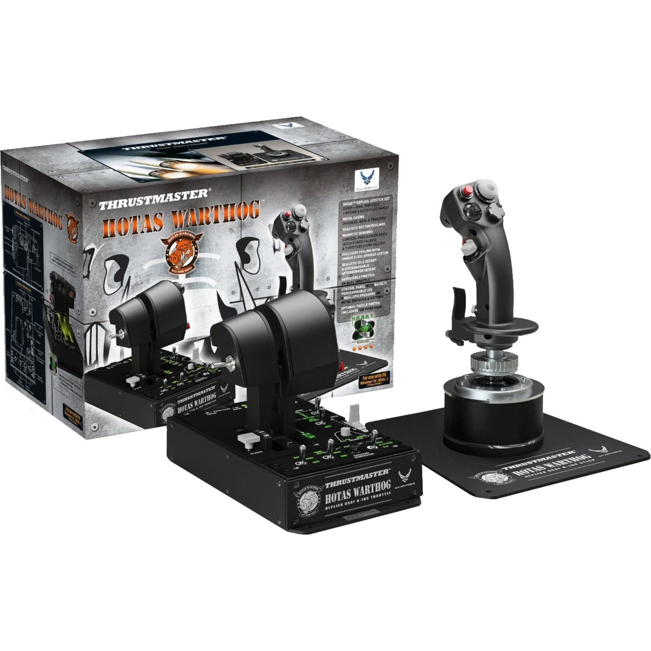 Thrustmaster Hotas Warthog Joystick und Gas