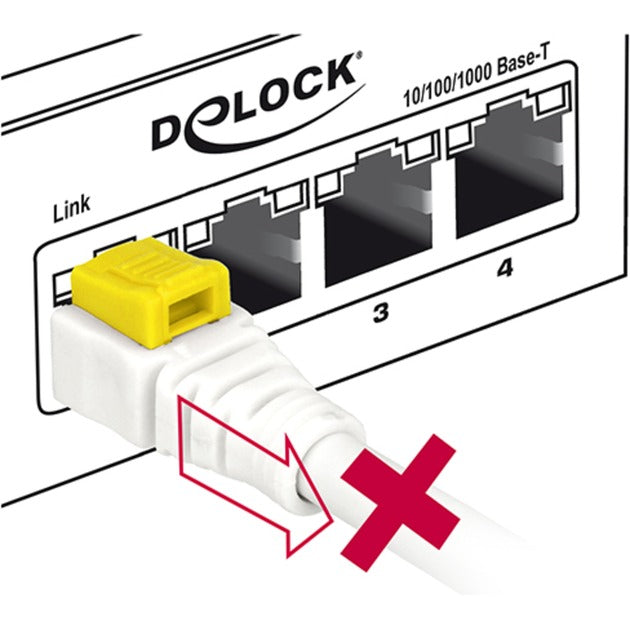 Delock Patch Cable S STP, RJ-45 mit Katze.6a sicher