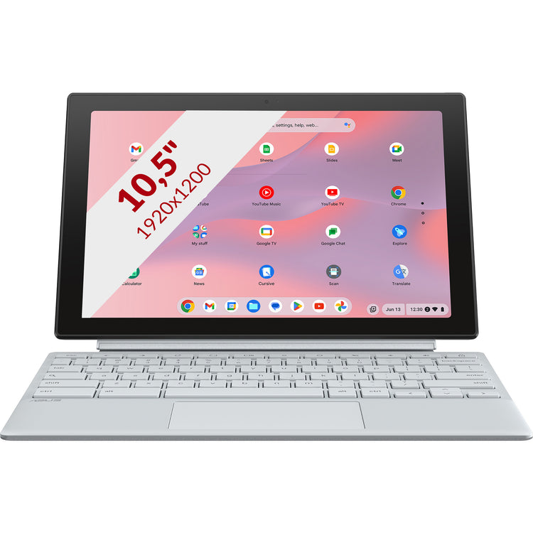 Asus Chromebook CM30 abnehmbares Cl3001DM2A-R70267 10,5 2-in-1-Laptop (Silber | Kompanio 520 | Mali-G52 2ee MC2 | 8 GB | 64 GB EMMC)