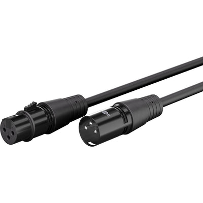 Goobay XLR-Verbindungskabel (schwarz, 3 Meter)