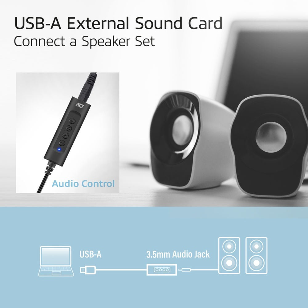 ACT-Konnektivität USB-A External Sound Card