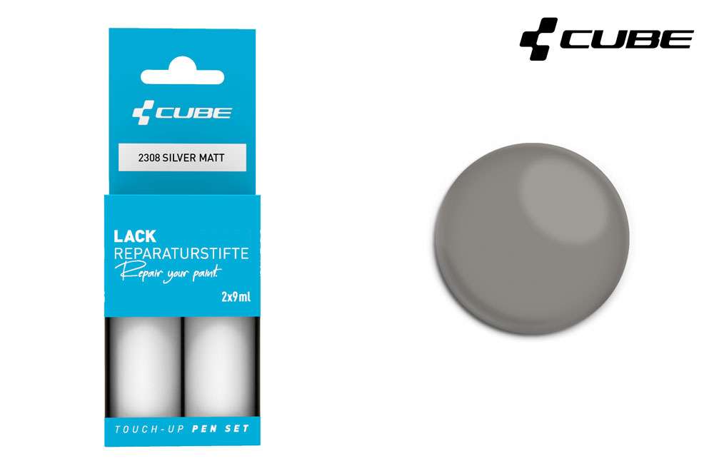 Cube Lackstift-Set silber matt