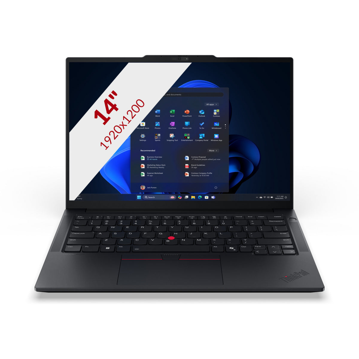 Lenovo Thinkpad E14 Gen 7 AMD (21t0006pmh) 14 Laptop (schwarz | Ryzen 5 220 | Radeon 740m | 16 GB | 512 GB SSD)