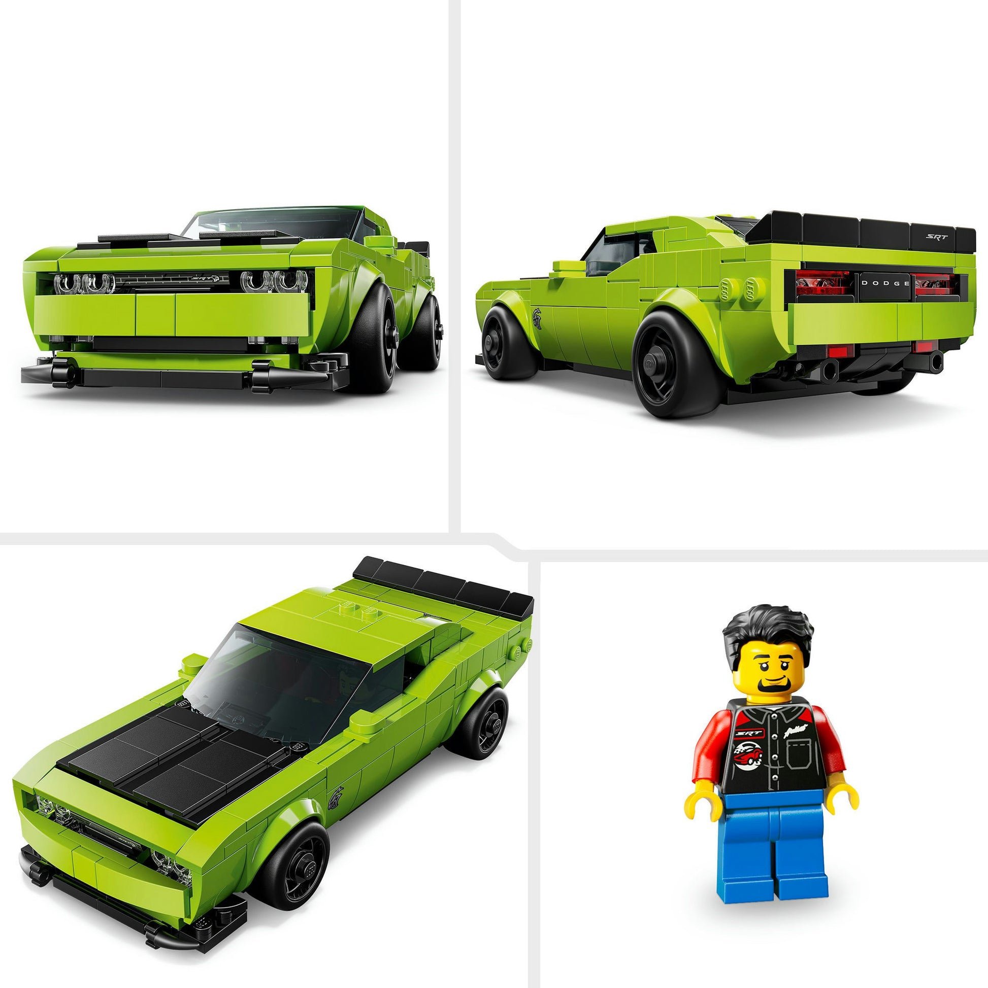 Lego Speed ​​Champions 77237 Dodge Challenger SRT Hellcat Sportwagen