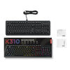 Lenovo Legion K310 RGB-Gaming-Tastatur (schwarz, US-Layout (QWERTY), Membran, 100 %, Membranschalter, RGB, USB)