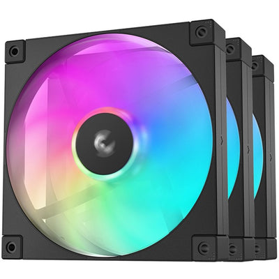 Deepcool fd14 argb Gehäuselüfter (schwarz, 3 Stück, 140 x 140 x 25 mm, PWM)