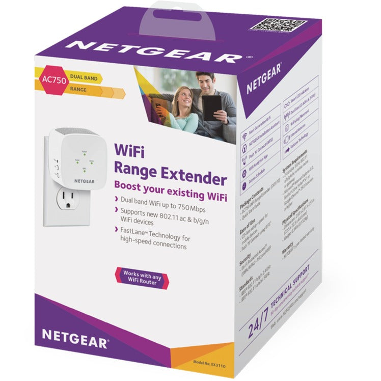 Netgear EX3110 - AC750 WiFi Range Extender