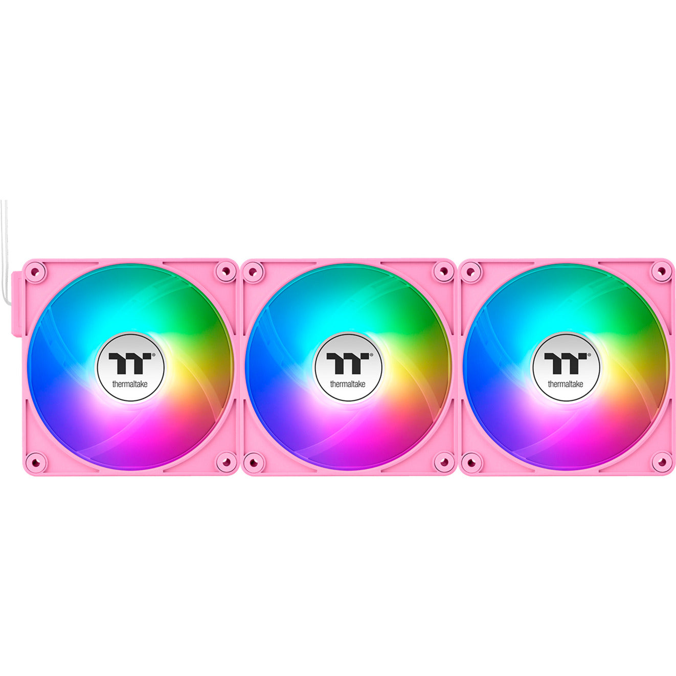 Thermaltake CT120 EX ArGB Sync PC-Lüfter Pink (3-Lüfter-Pack) Gehäuselüfter (Rosa, 3 Stück, 120 x 120 x 25 mm, PWM)
