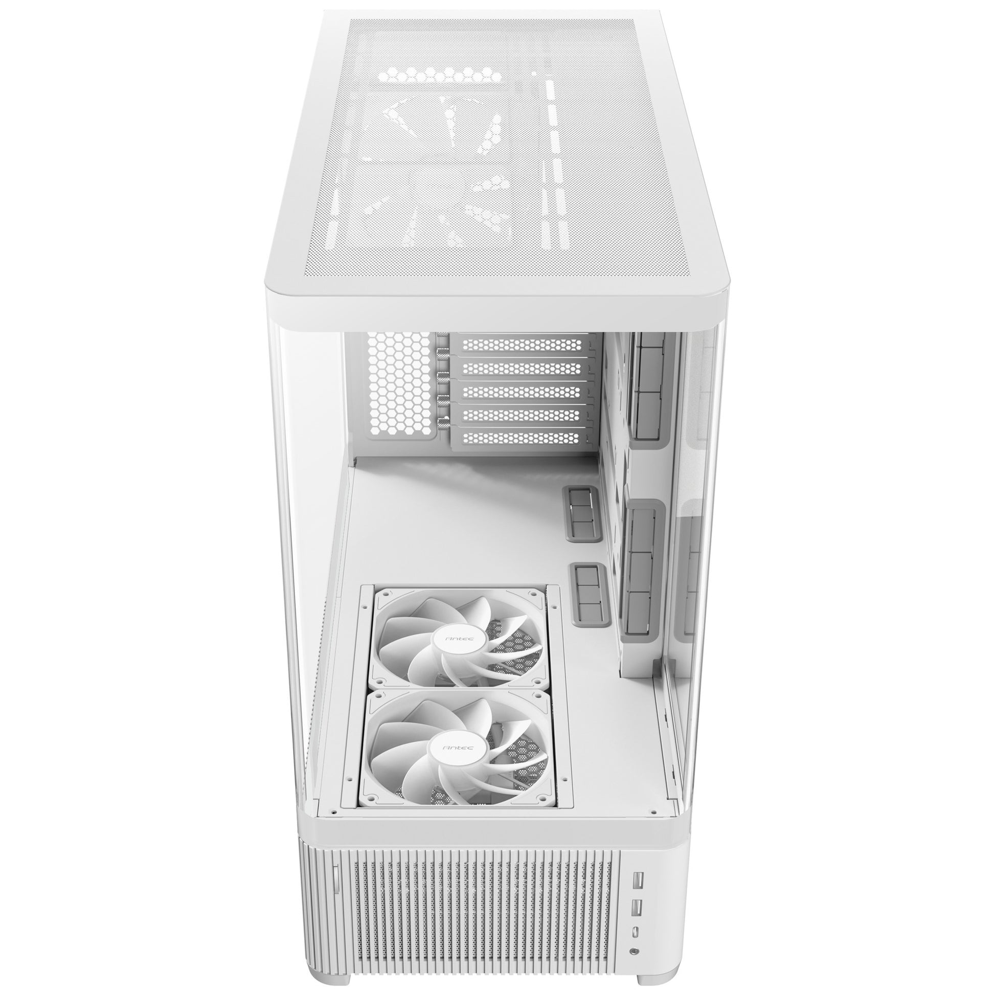 Antec C6 Curve Air Midi-Tower-Gehäuse (weiß | 2x USB-A | 1x USB-C | gehärtetes Glas)