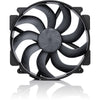 Noctua nf-a14x25r g2 pwm sx2-pp chromax.black Gehäuselüfter (schwarz, 2 Stück, 140 x 140 x 25 mm)