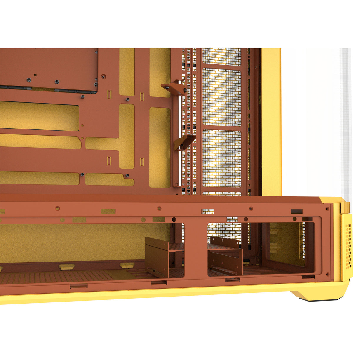 Thermaltake View 600 tg butter caramel Big-Tower-Gehäuse (gelb | 2x USB-A | 1x USB-C | gehärtetes Glas)