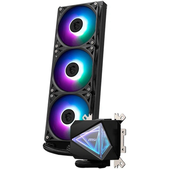 MSI Mag CoreLiquid i360 Wasserkühlung (Schwarz, 4-Pin-PWM-Lüfteranschluss)