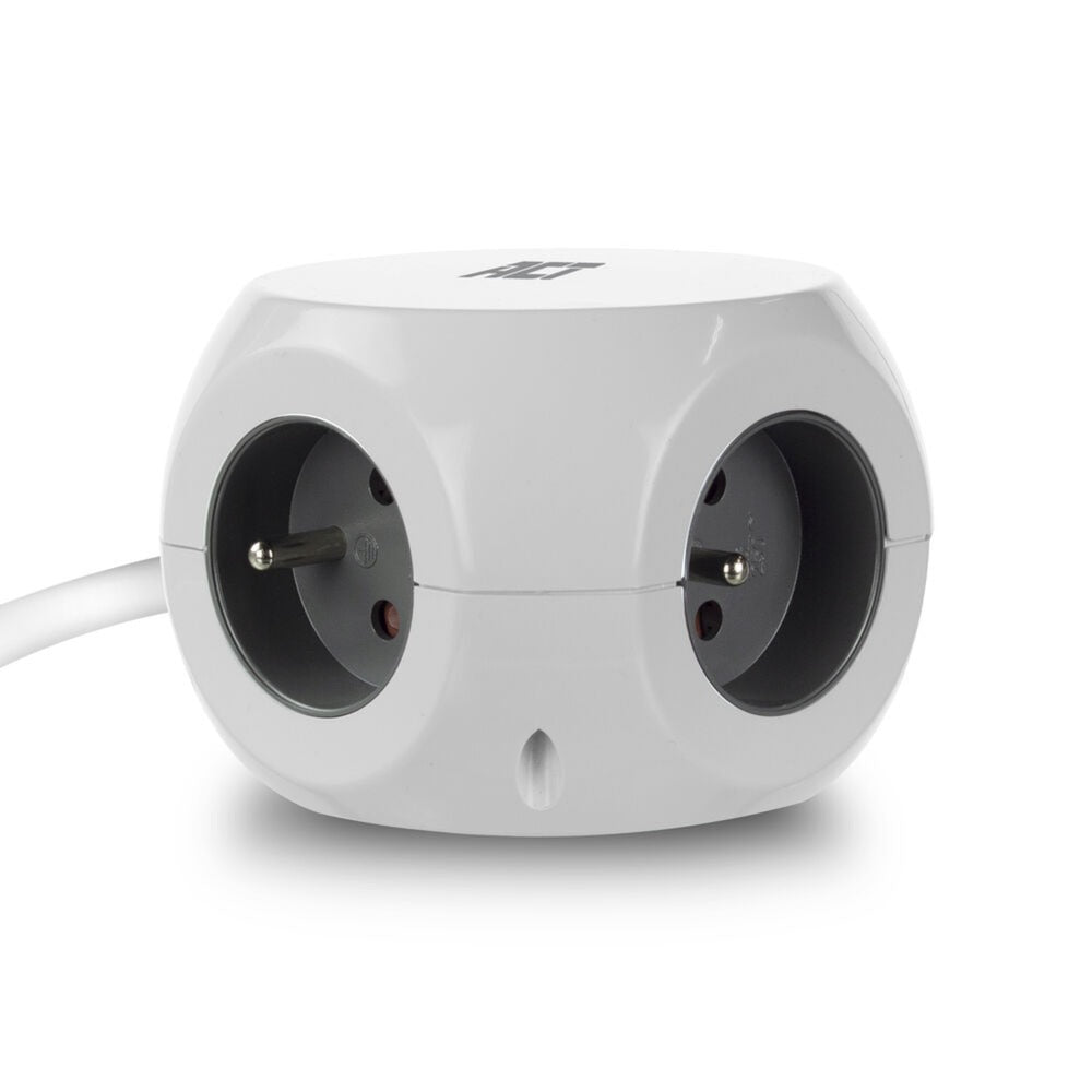 ACT Connectivity Socket Kubus mit 3 Sockets, 30W D.