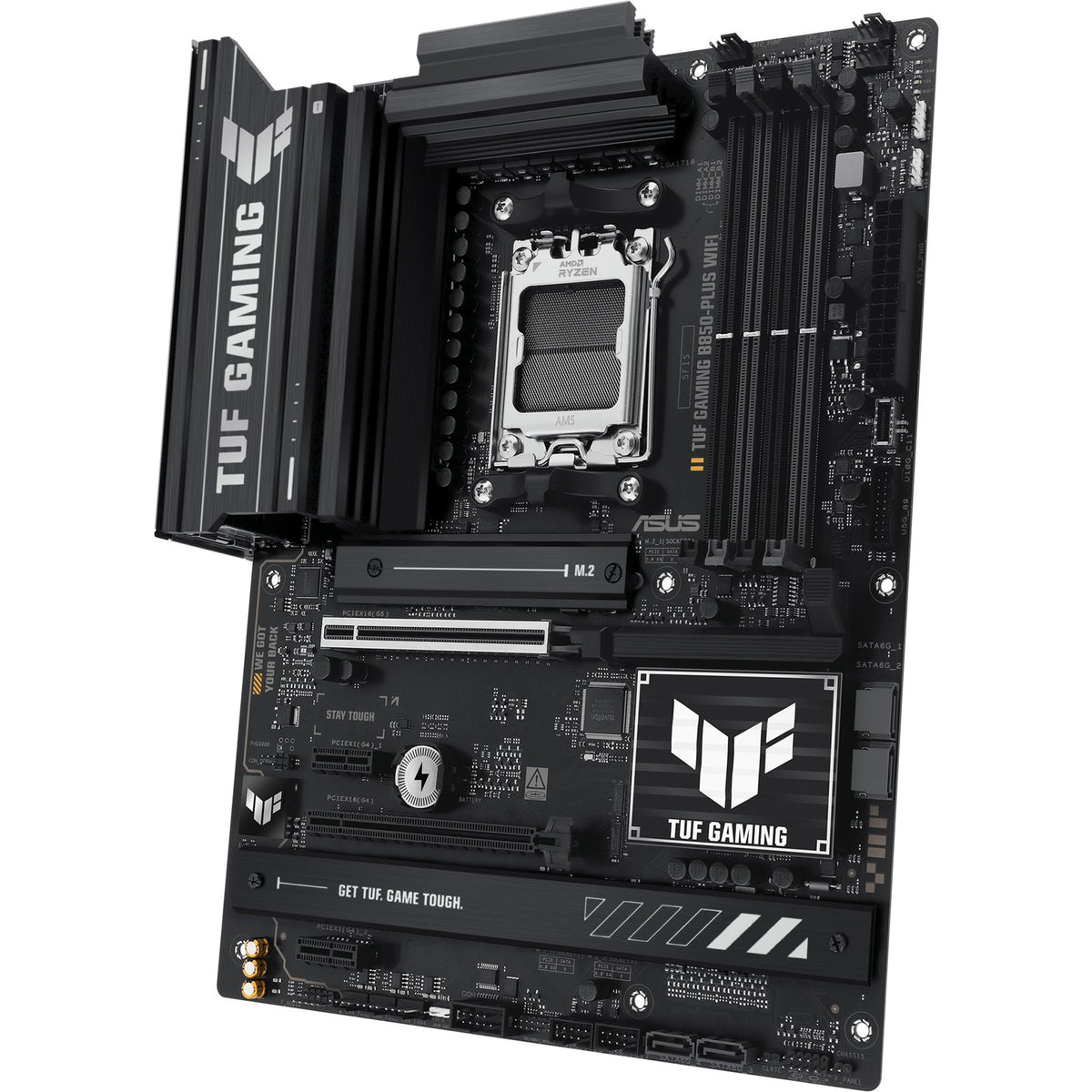 Asus Tuf Gaming B850-Plus Wi-Fi Sockel AM5 Motherboard (RAID, 2,5 GB-LAN, Wi-Fi 7, BT, Sound, ATX)