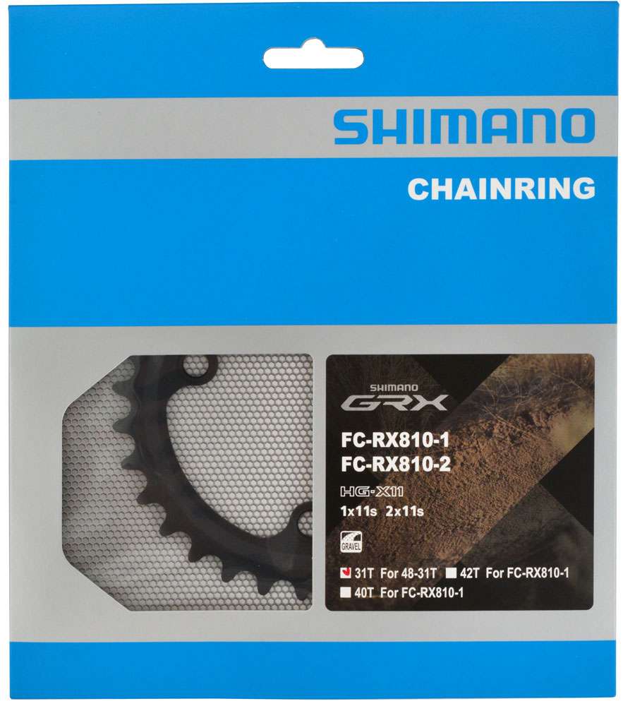 Shimano-Kette Top 48T GRX FC-RX810 2 x 11 Geschwindigkeit schwarz