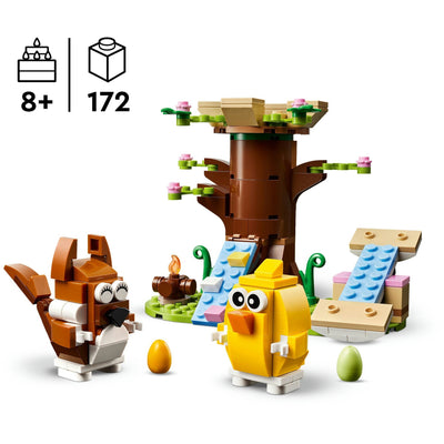LEGO ICONIC 40709 Animal Play Garden im Frühjahr