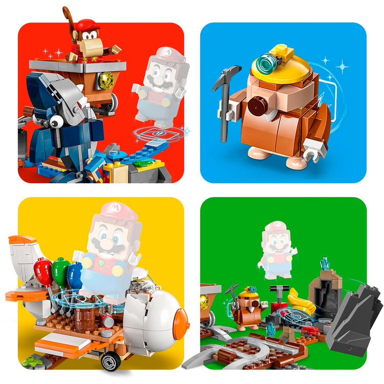 Lego Super Mario Erweiterungsset: Diddy Kong's Mine Cart Ride Konstruktionsspielzeug (71425)