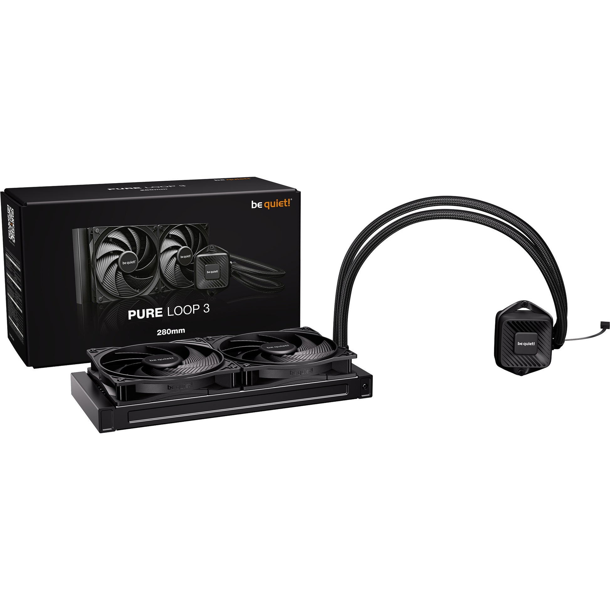 Ruhig sein! Pure Loop 3 280 Wasserkühlung (schwarz, PWM)