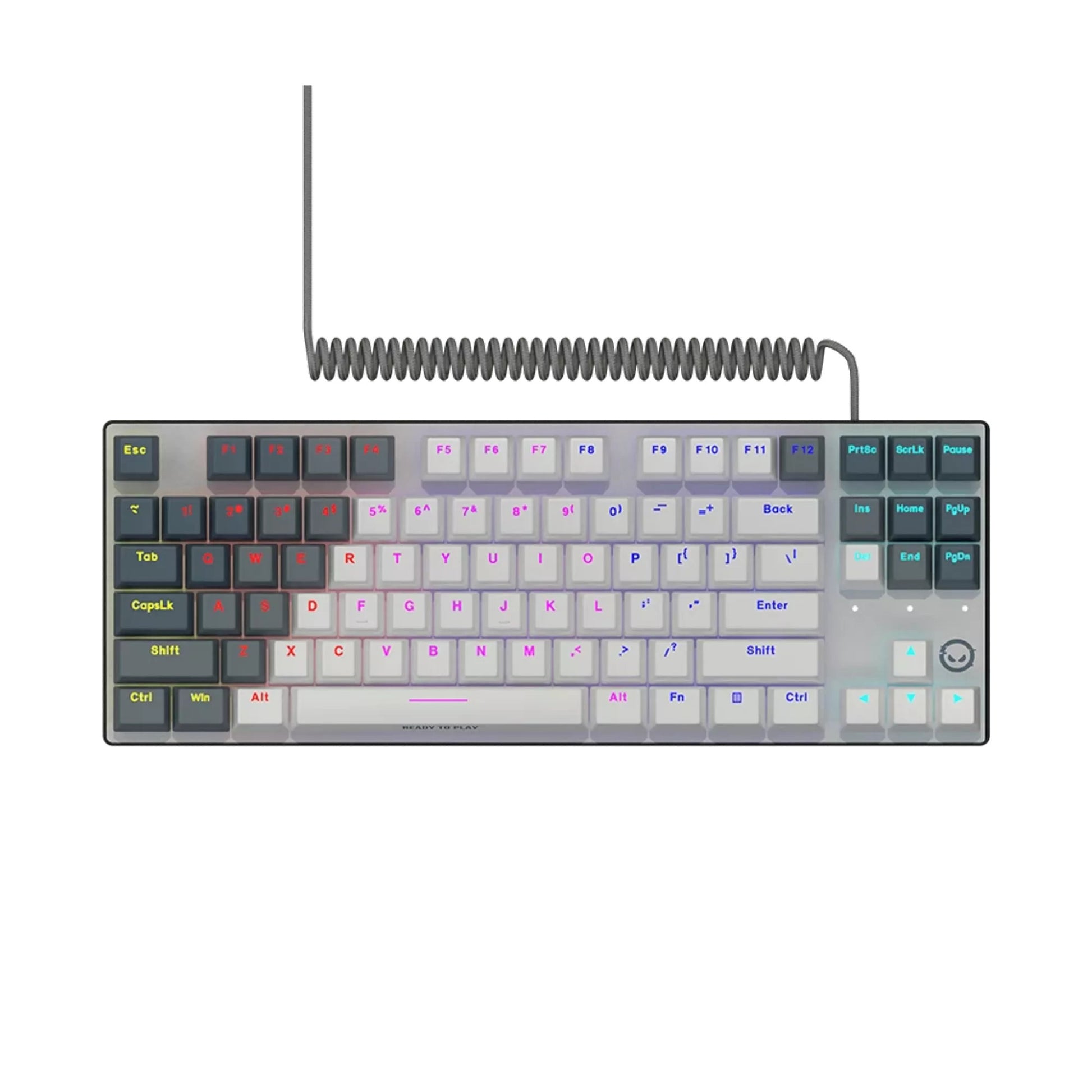 Lorgar Azar 514TKL, Gaming-Tastatur (weiß, US-Layout, Logar Dream, TKL, RGB)