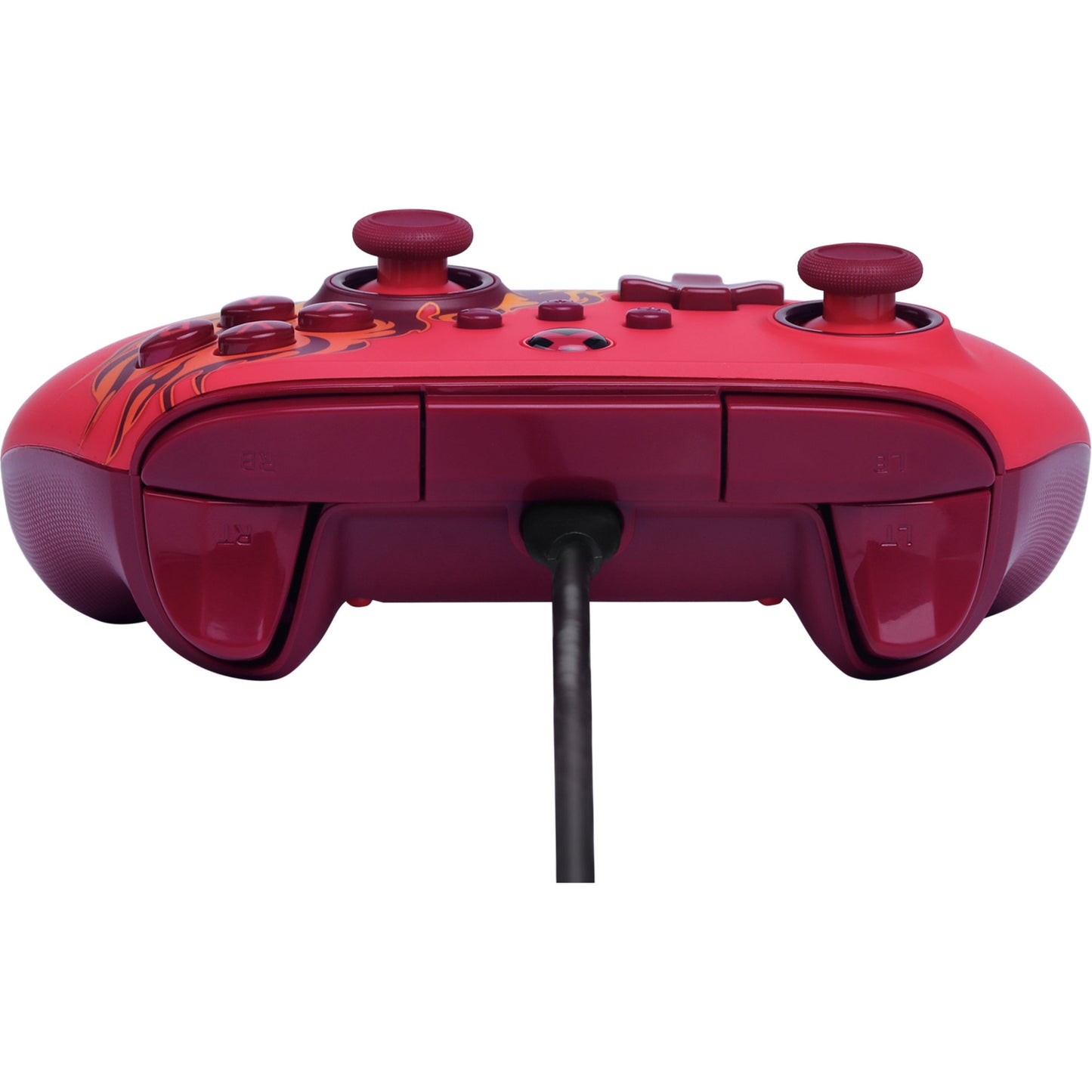 Powera Advantage Controller mit Kabel für die Xbox Series x|s – Red Fire (rot, Xbox Series x|s, Xbox One, PC)