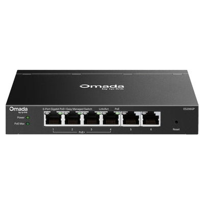 Tp-Link Omada ES206GP Switch (schwarz, 4x PoE+)
