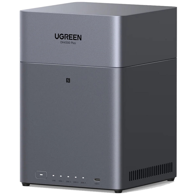 Ugreen nasync dh4300 plus (grau, 1x 2,5GBE, HDMI, USB-C)