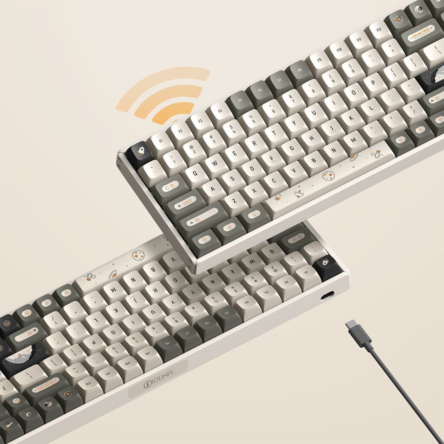 Iqunix F97 Hitchhiker Wireless mechanischer Tastatur