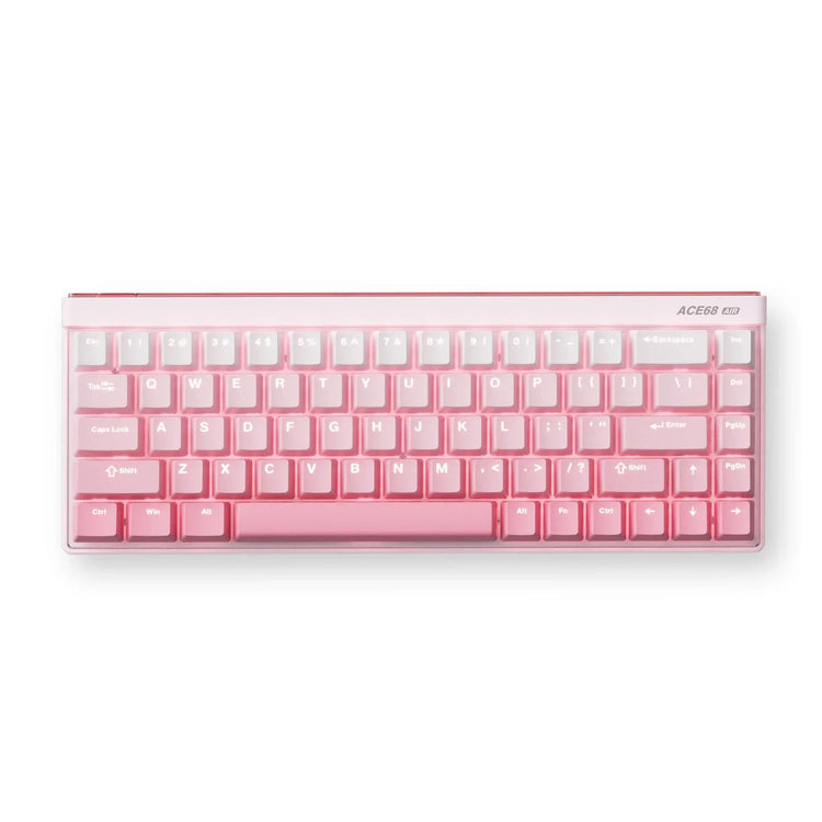Mchose Ace 68 Air Hall-Effekt-Magnetschalter-Gaming-Tastatur (weiß, US-Layout (QWERTY), Kailh Magnetic God, 65 %, RGB, Hot-Swap, PBT-Tastenkappen, USB-C, Hall-Effekt-Sensor)