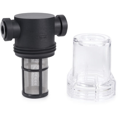 Alphacool es großer Inline-Filter 2xG1 (schwarz transparent)