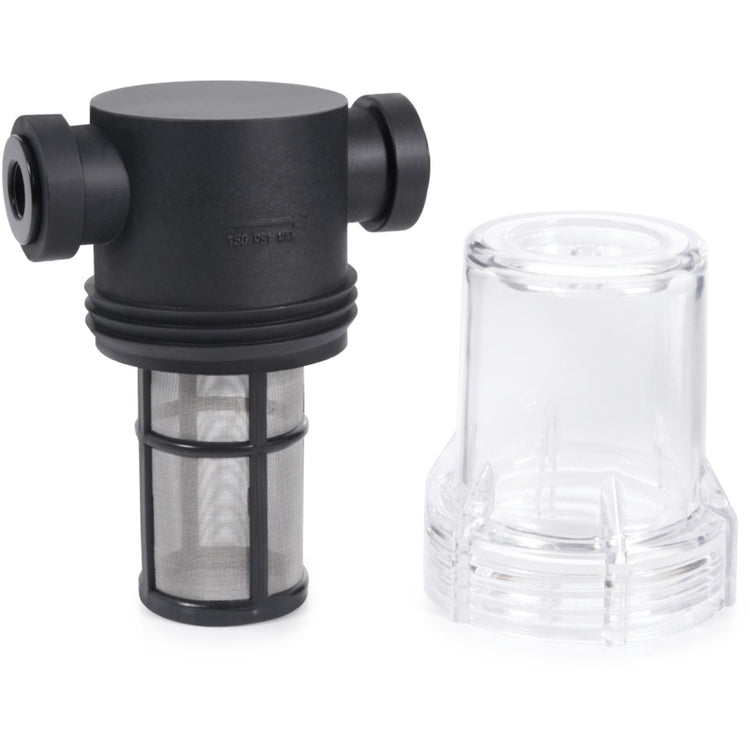Alphacool es großer Inline-Filter 2xG1 (schwarz transparent)