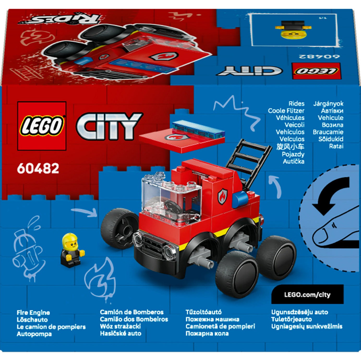Lego City Brick Rides 60482 Fahrzeuge Feuerwehrauto | 2 Stk