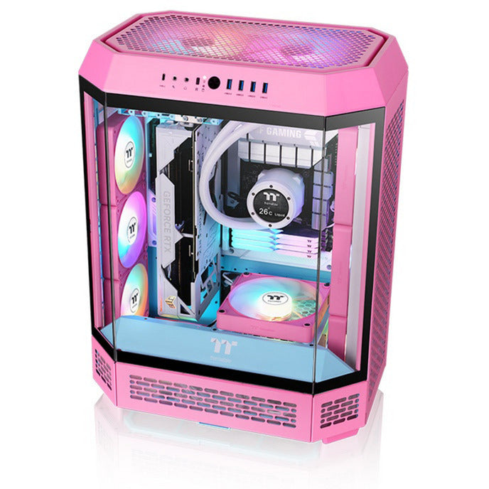 Thermaltake ct120 ex reverse argb sync pc cooling fan pink (3-fan pack) case fans (pink, 3 pieces, 120 x 120 x 25 mm, pwm)