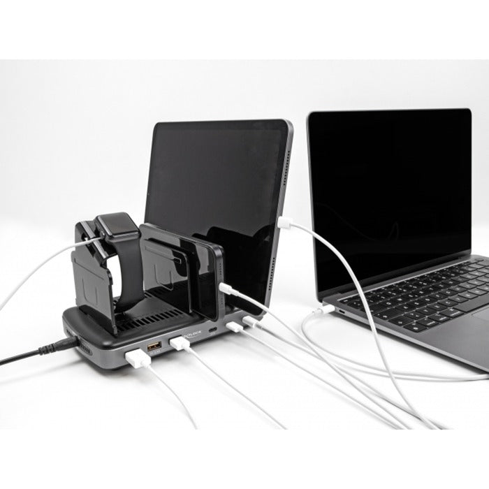 Delock USB-Ladestation mit 3 x USB Typ-C PD + 3 x u