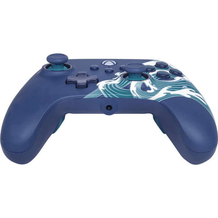 Powera Advantage Controller mit Kabel für die Xbox Series X|s – Water Wave (Azurblau, Xbox Series X|s, Xbox One, PC)